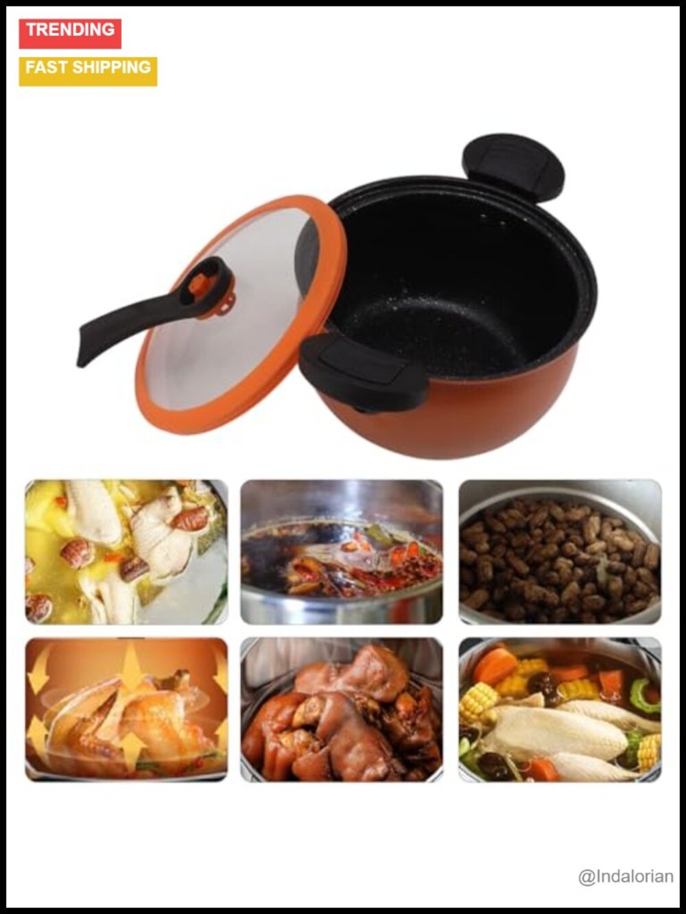 Multifunctional Micro Pressure Cooker 7L Fast Cooking Kitchenware - Picture 2 of 6